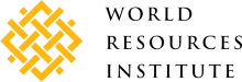 logo of yellow weaving lines within square next to text "World Resources Institute"