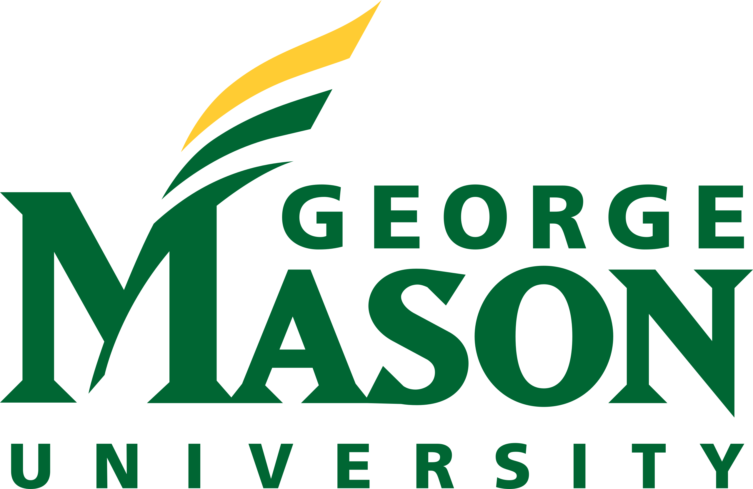 A logo for george mason university